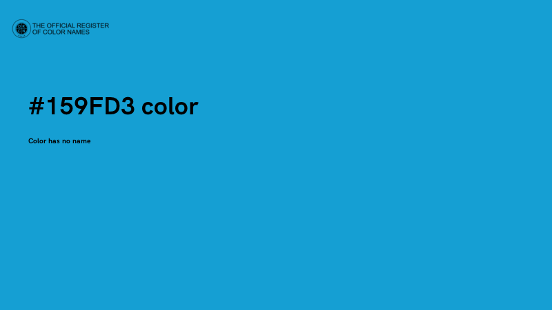 #159FD3 color image