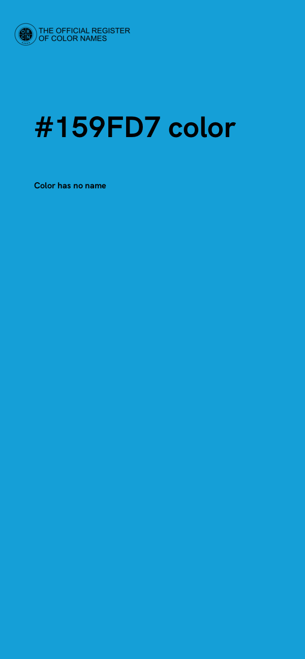 #159FD7 color image