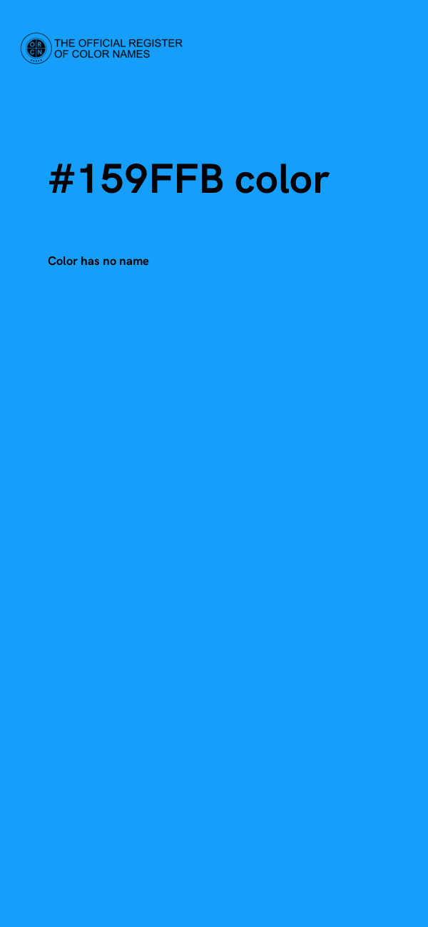 #159FFB color image