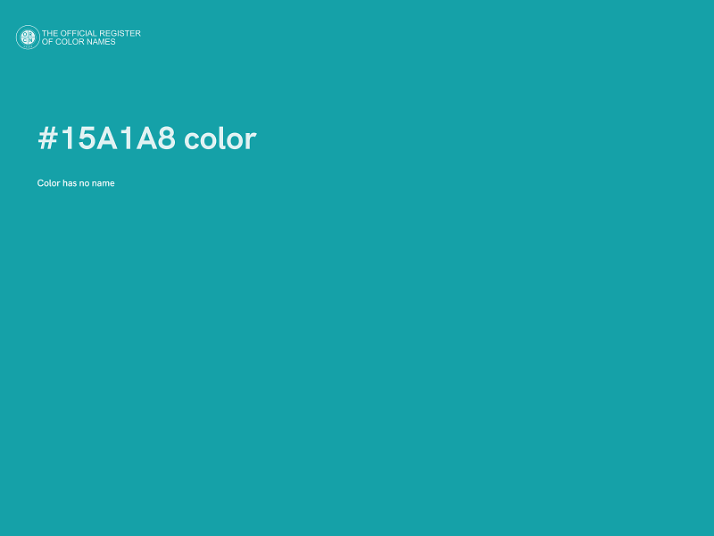 #15A1A8 color image