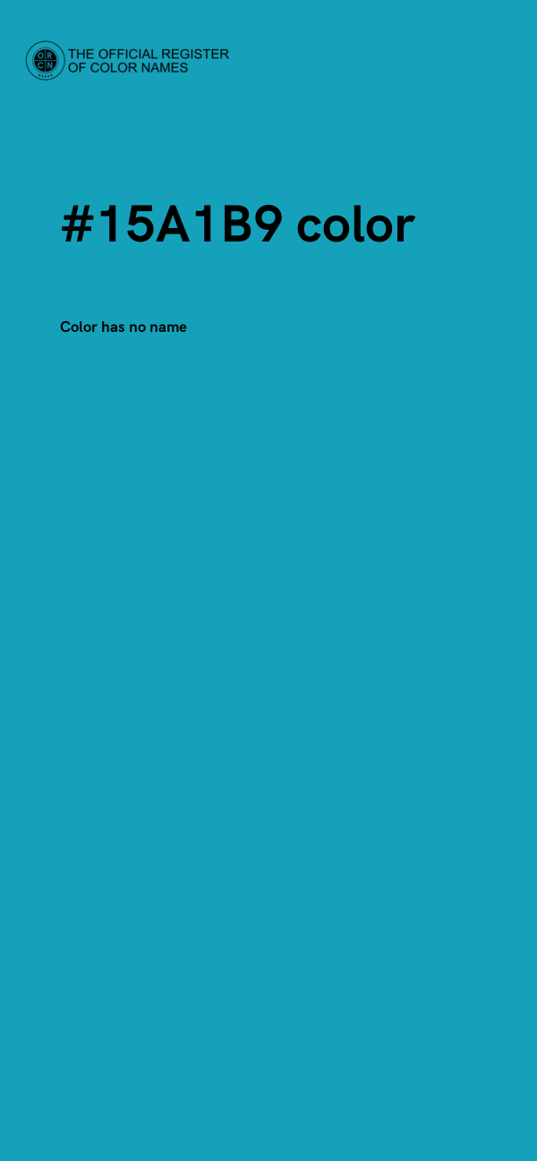 #15A1B9 color image