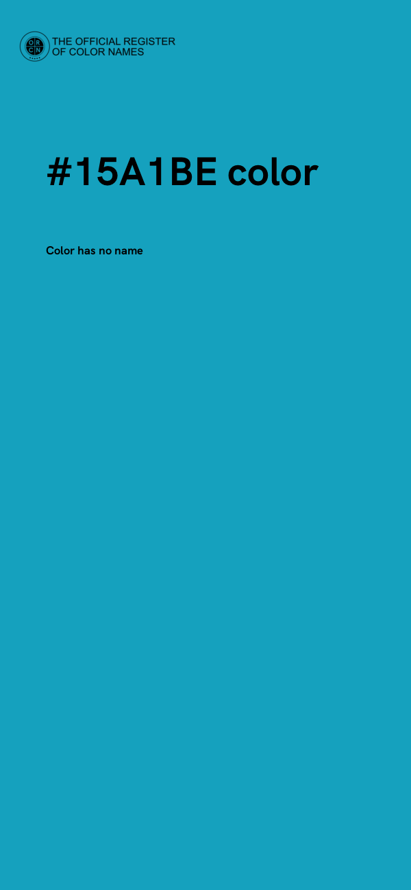 #15A1BE color image