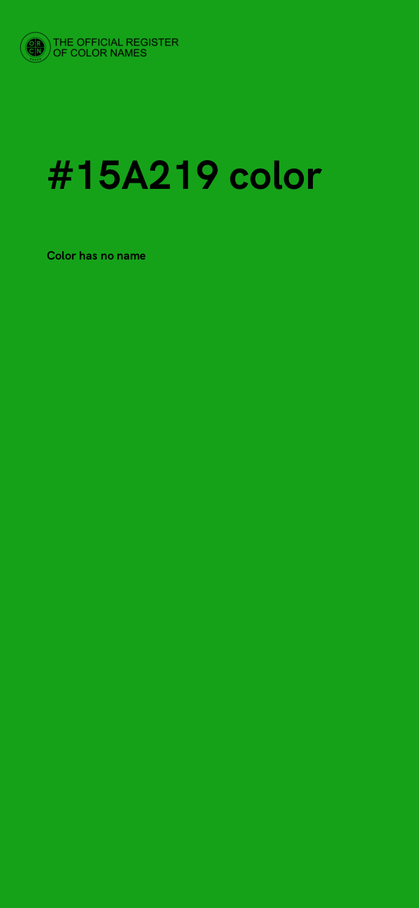 #15A219 color image
