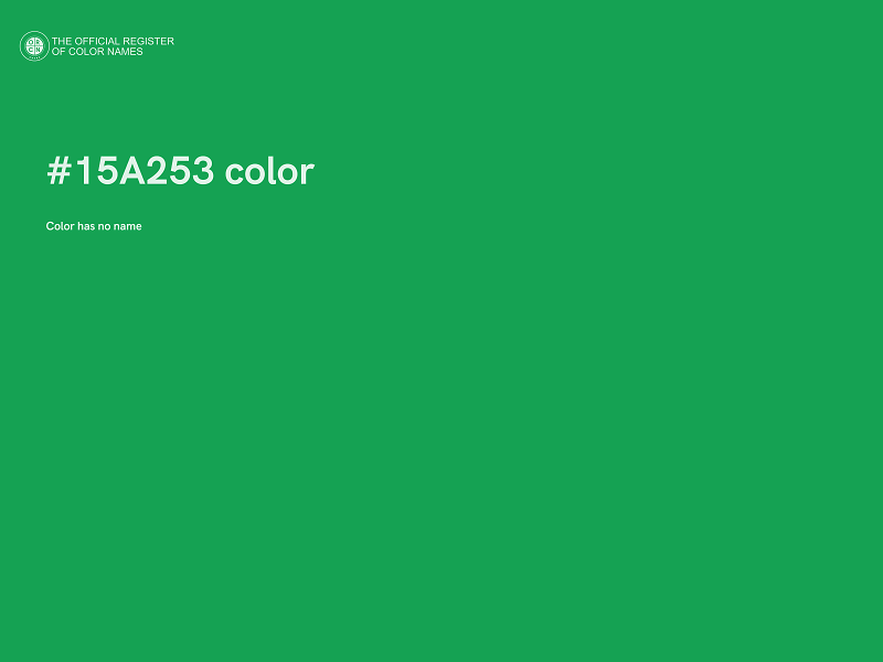 #15A253 color image