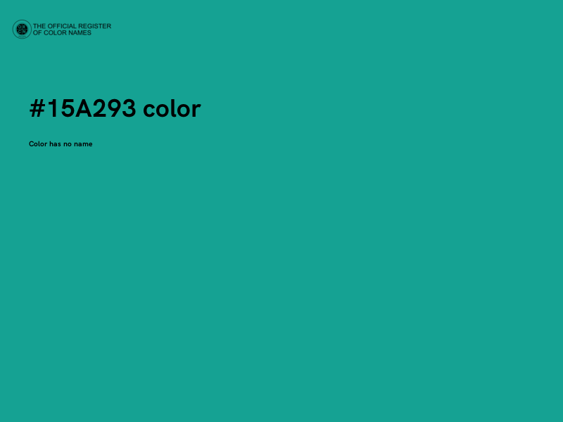 #15A293 color image