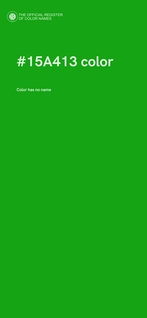 #15A413 color image