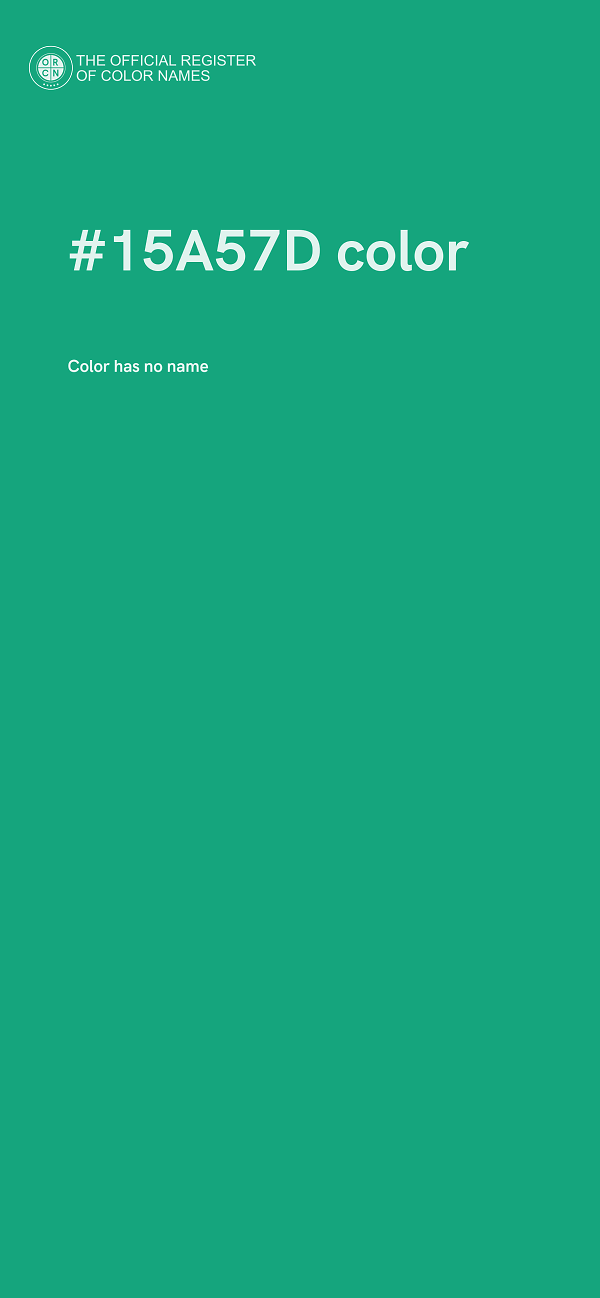 #15A57D color image