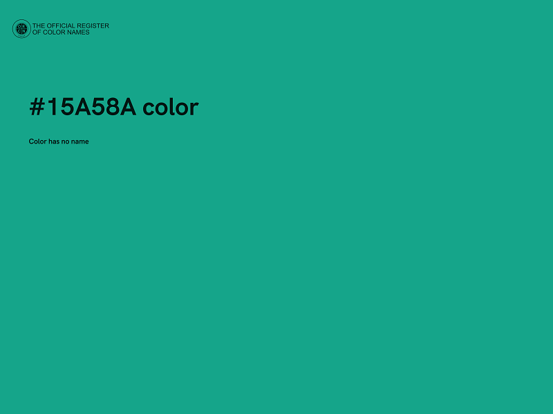 #15A58A color image