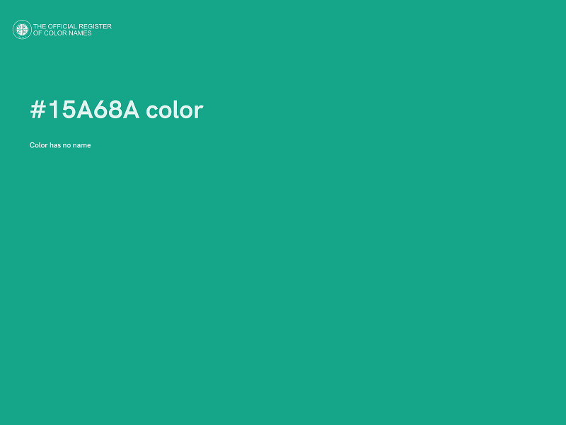 #15A68A color image