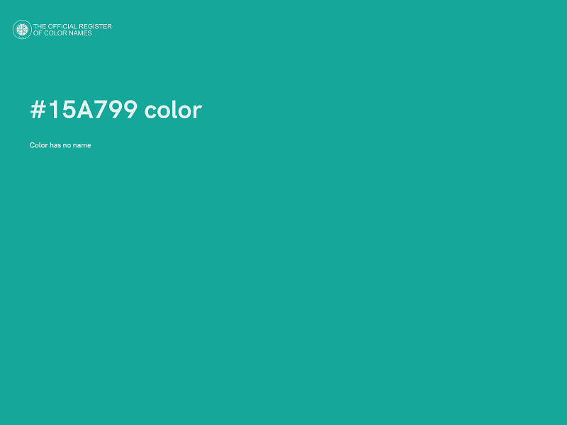 #15A799 color image