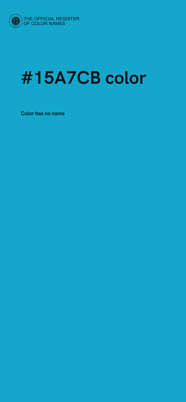#15A7CB color image