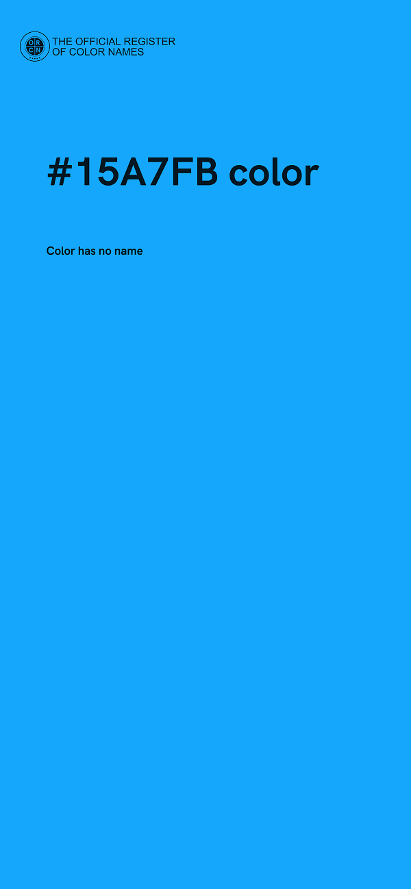 #15A7FB color image