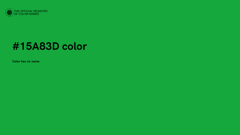 #15A83D color image