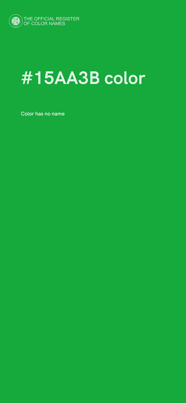 #15AA3B color image