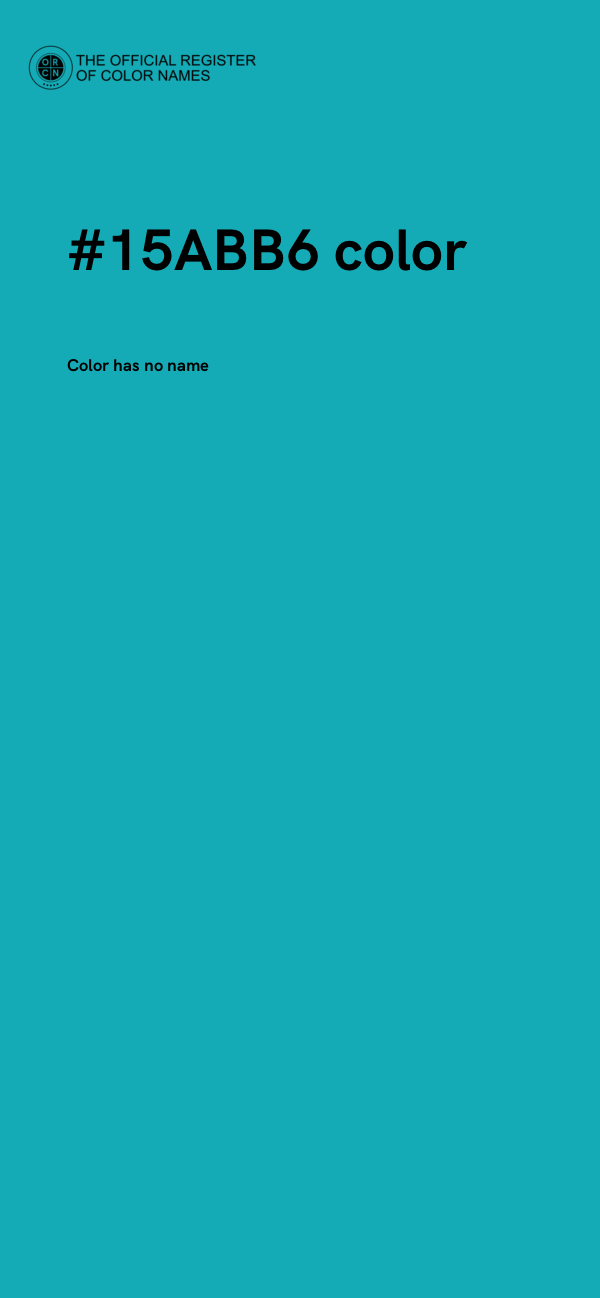#15ABB6 color image