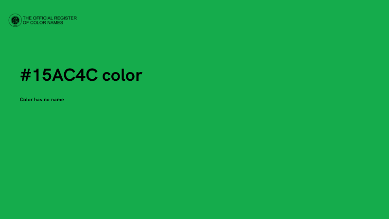 #15AC4C color image