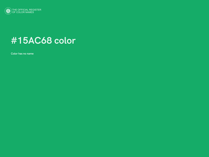 #15AC68 color image