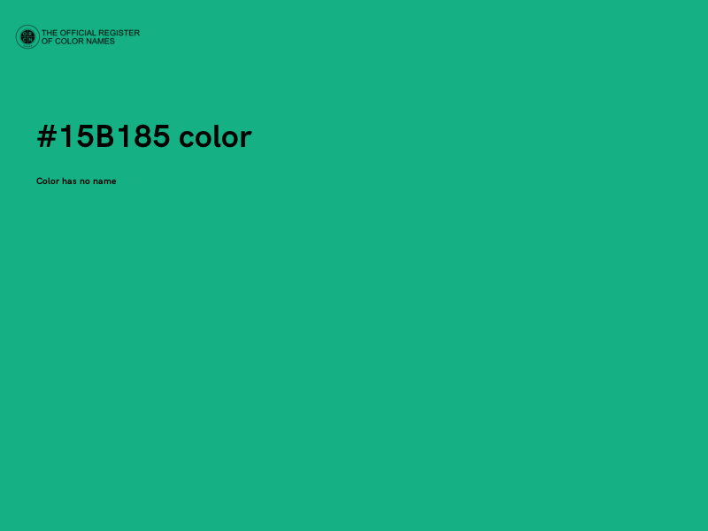 #15B185 color image