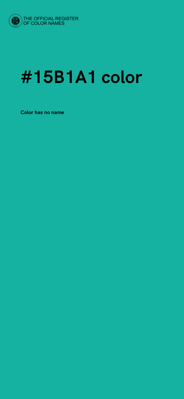 #15B1A1 color image
