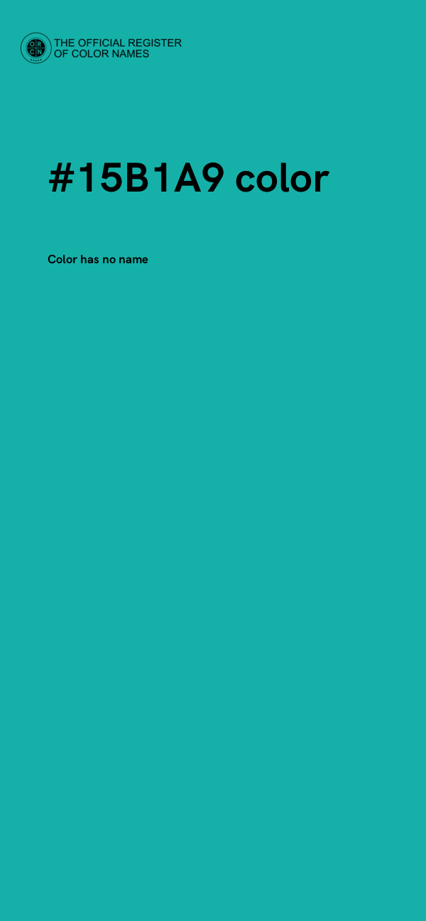#15B1A9 color image