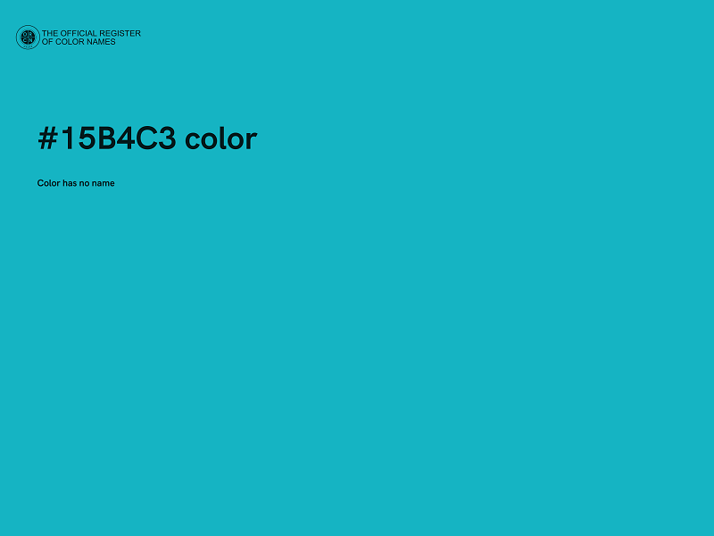 #15B4C3 color image