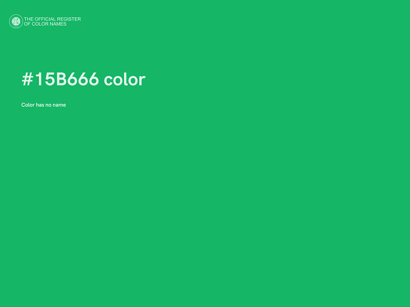 #15B666 color image