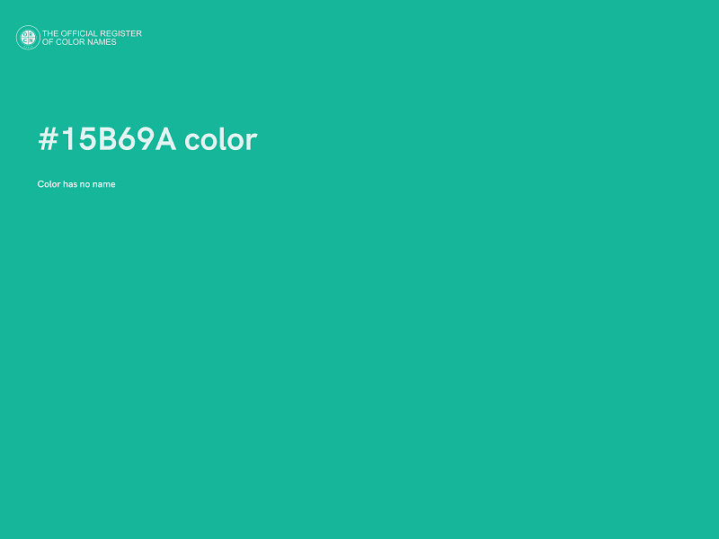 #15B69A color image