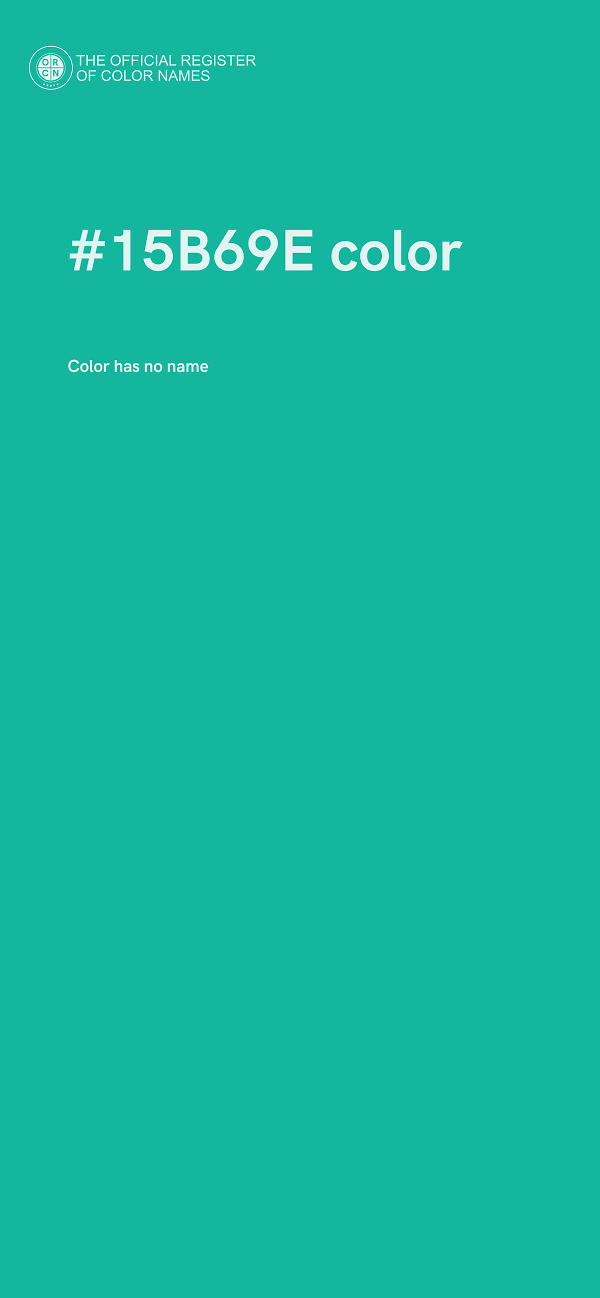 #15B69E color image