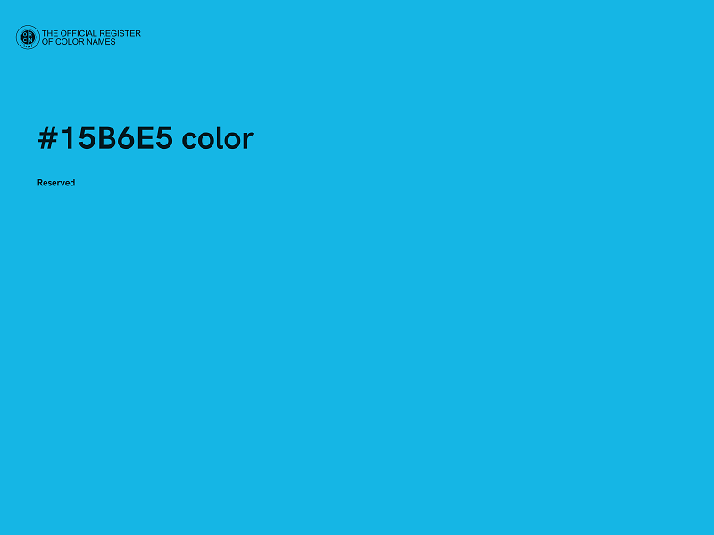 #15B6E5 color image