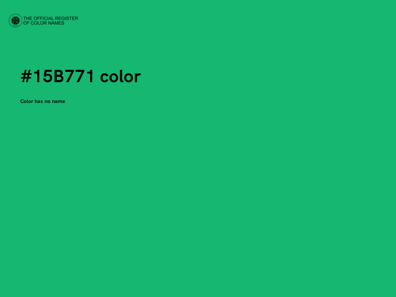 #15B771 color image