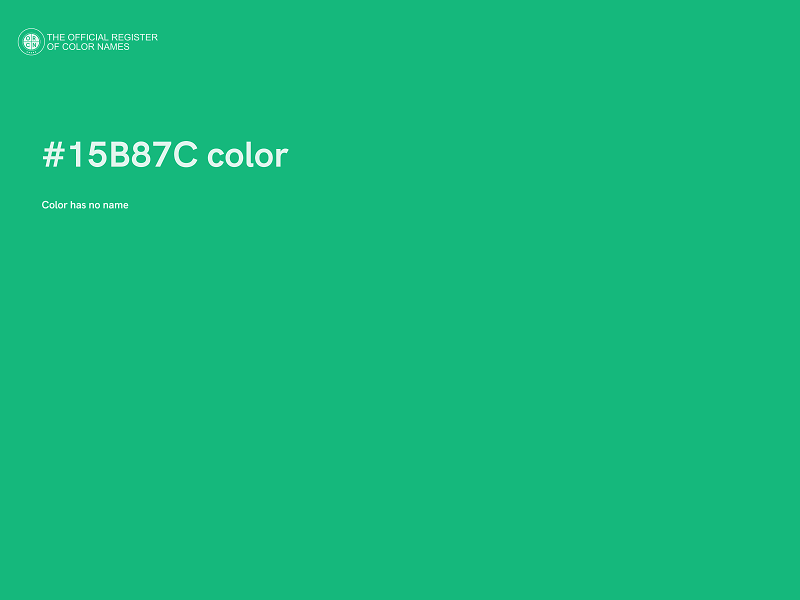 #15B87C color image