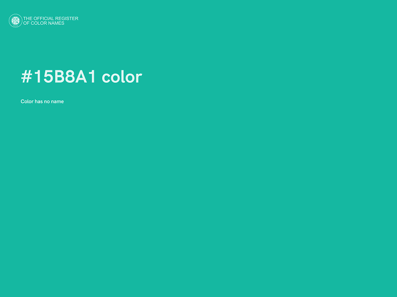#15B8A1 color image