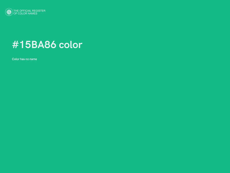 #15BA86 color image