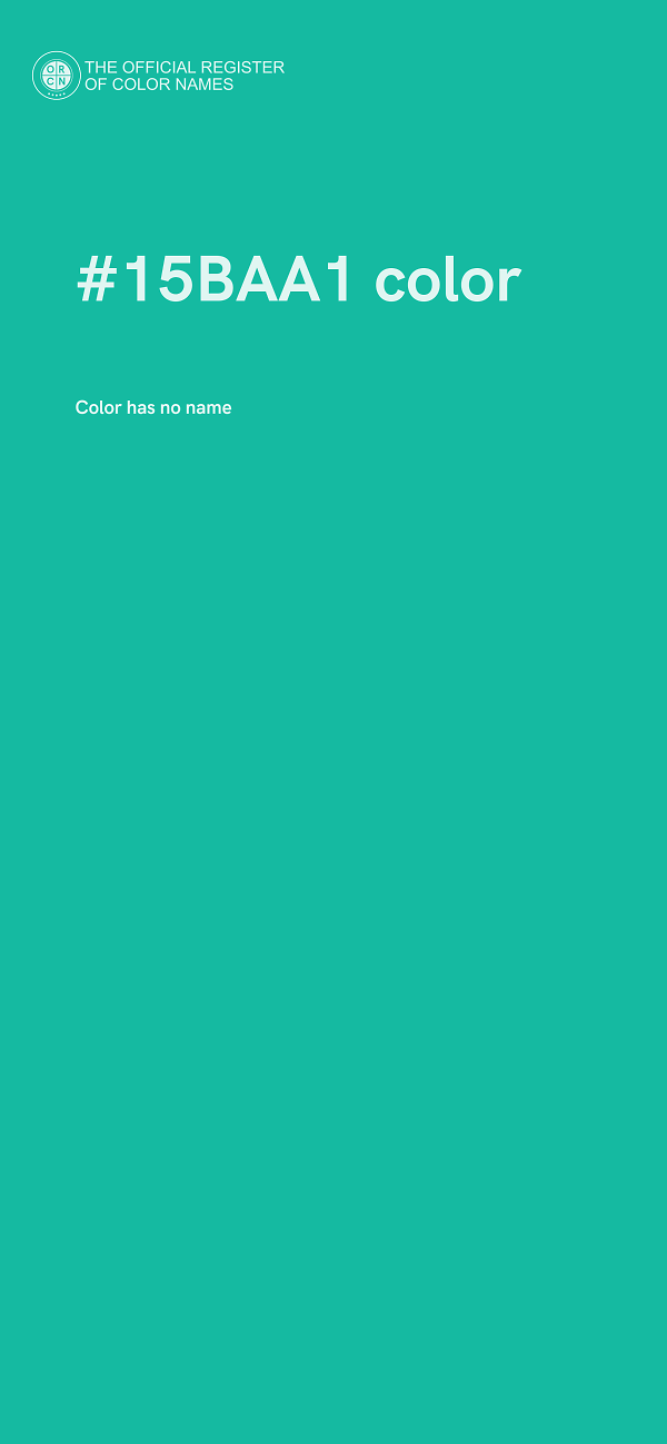 #15BAA1 color image