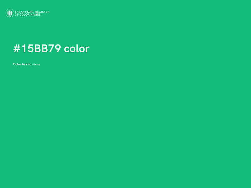 #15BB79 color image