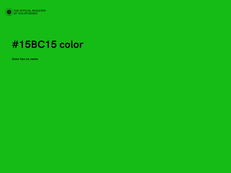 #15BC15 color image
