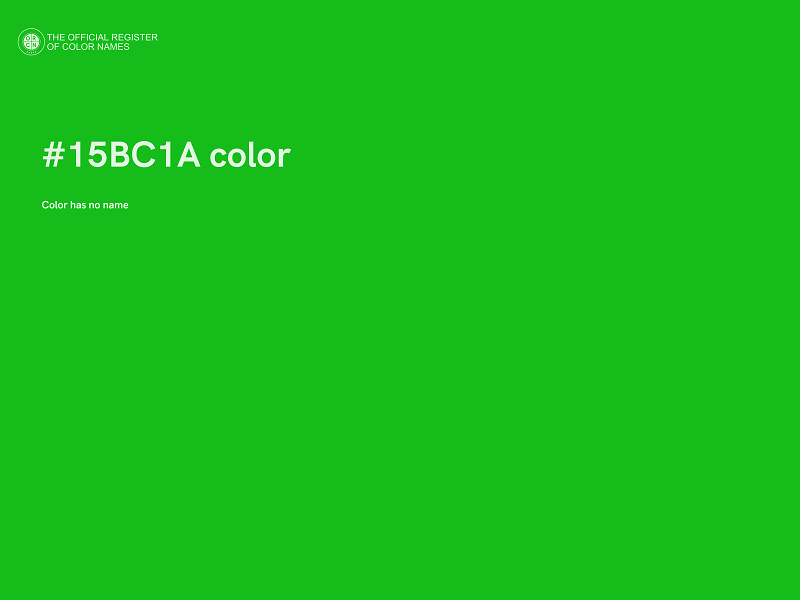 #15BC1A color image