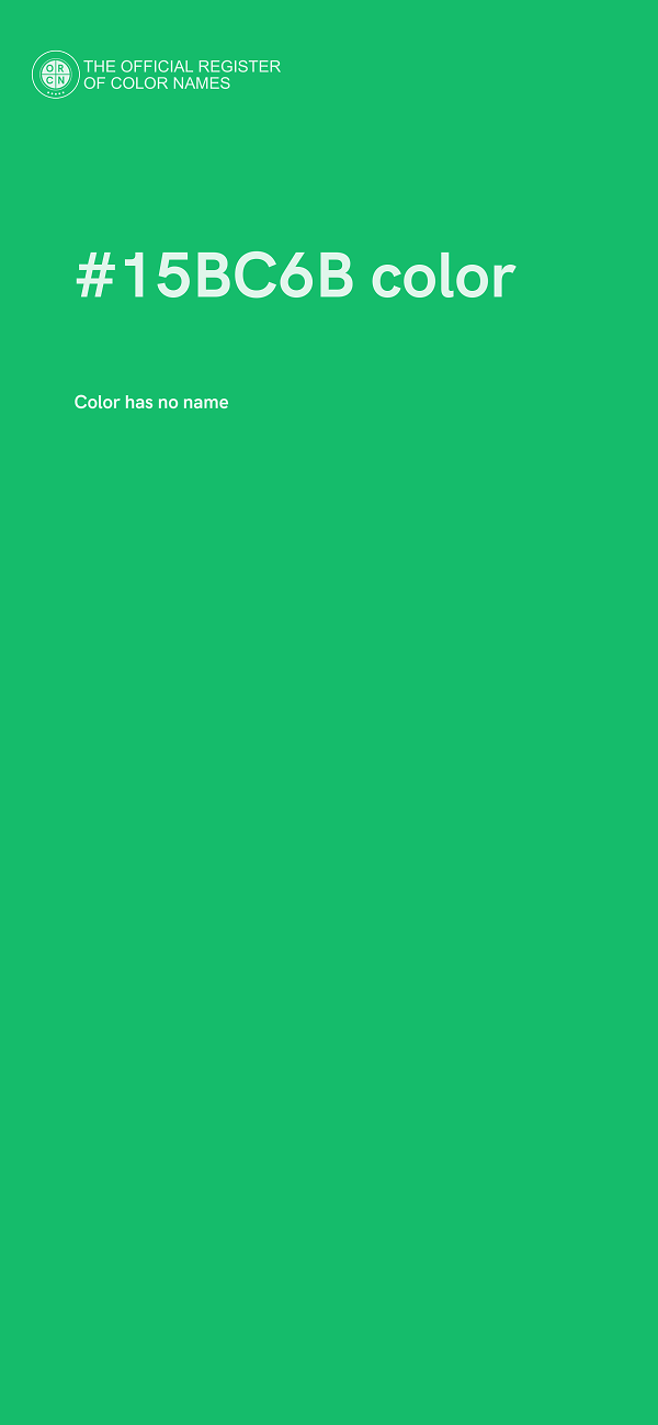 #15BC6B color image