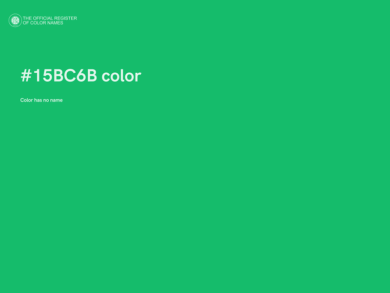 #15BC6B color image