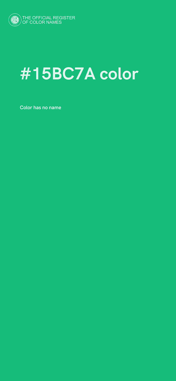 #15BC7A color image