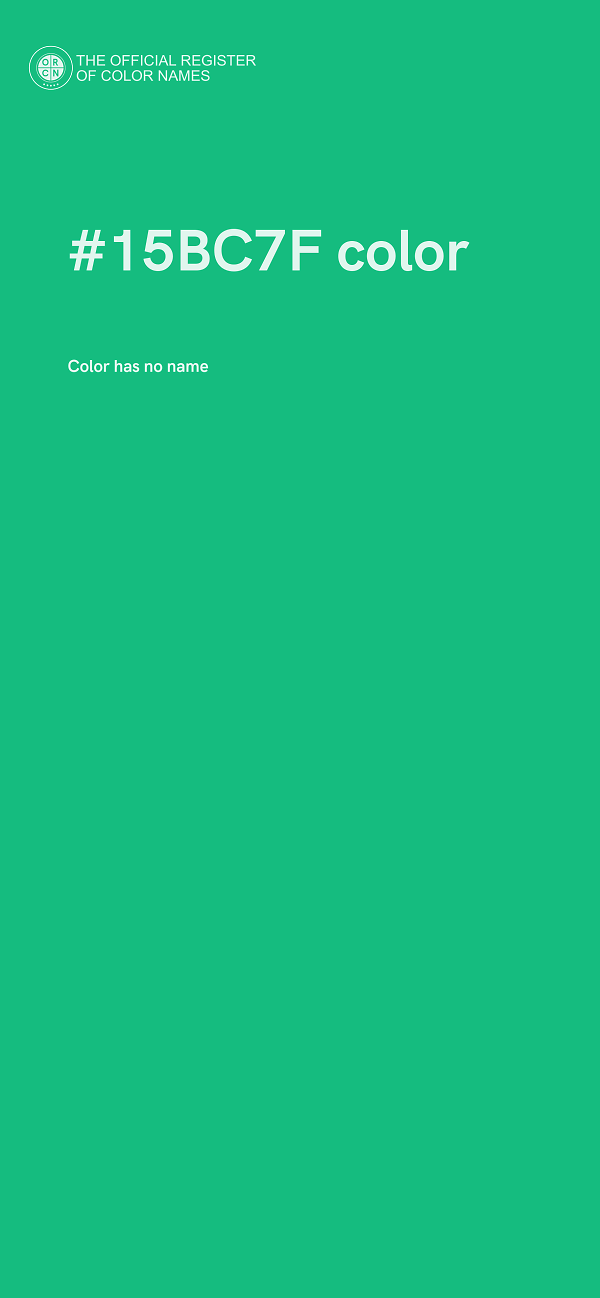 #15BC7F color image