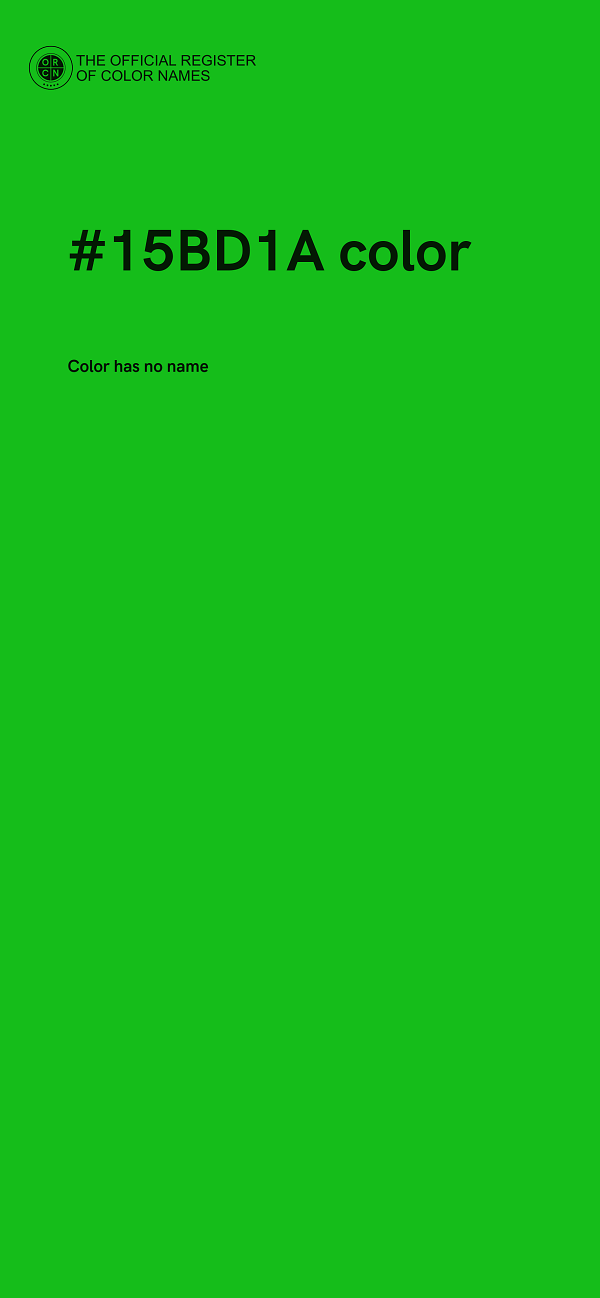 #15BD1A color image