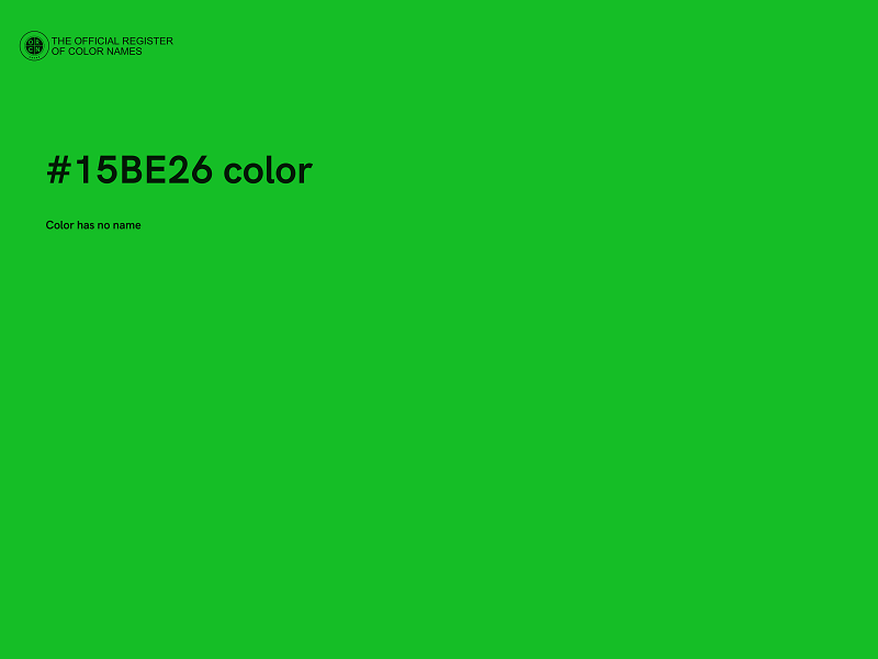 #15BE26 color image