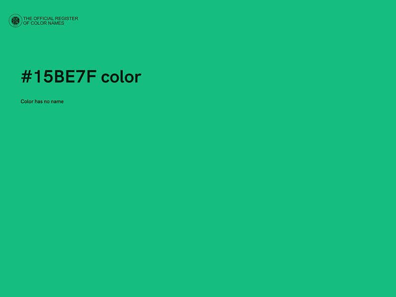 #15BE7F color image