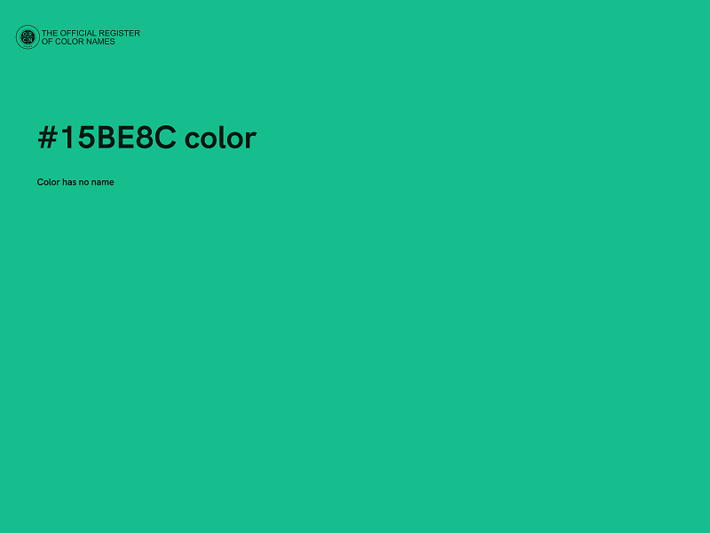 #15BE8C color image