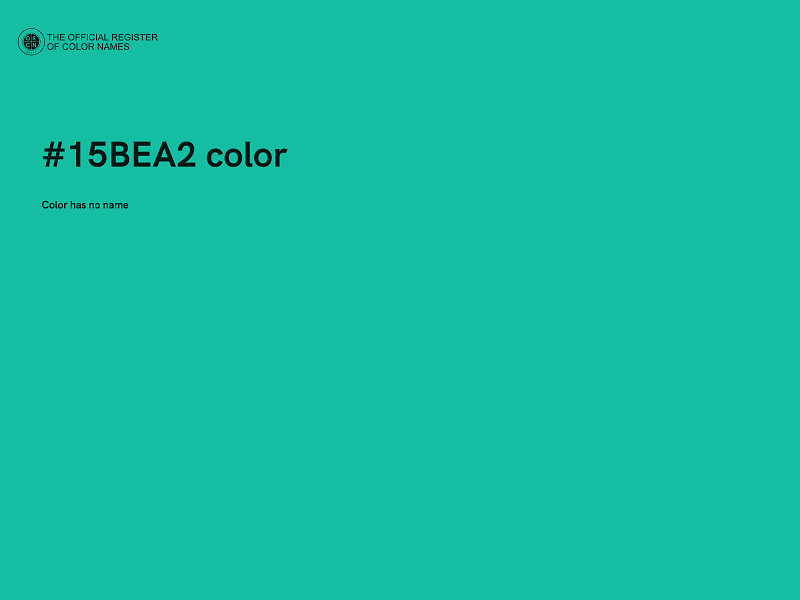 #15BEA2 color image