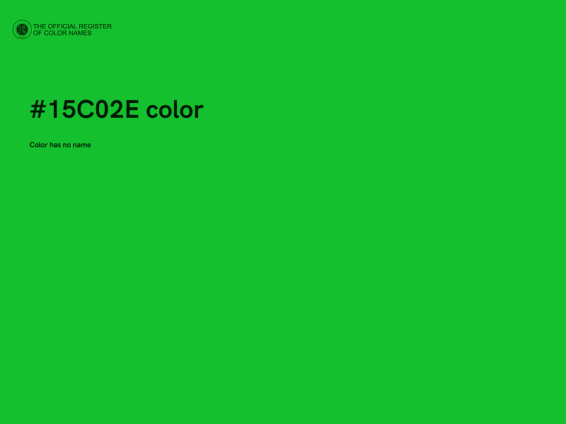 #15C02E color image