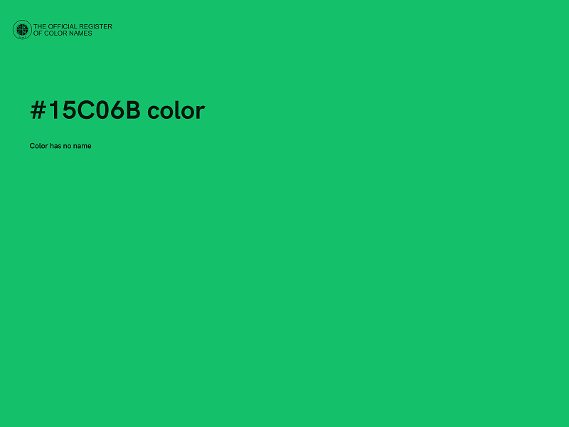 #15C06B color image