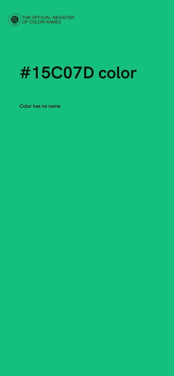 #15C07D color image