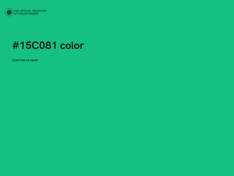 #15C081 color image